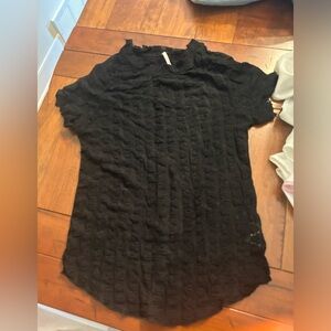 we the free mesh black going out shirt